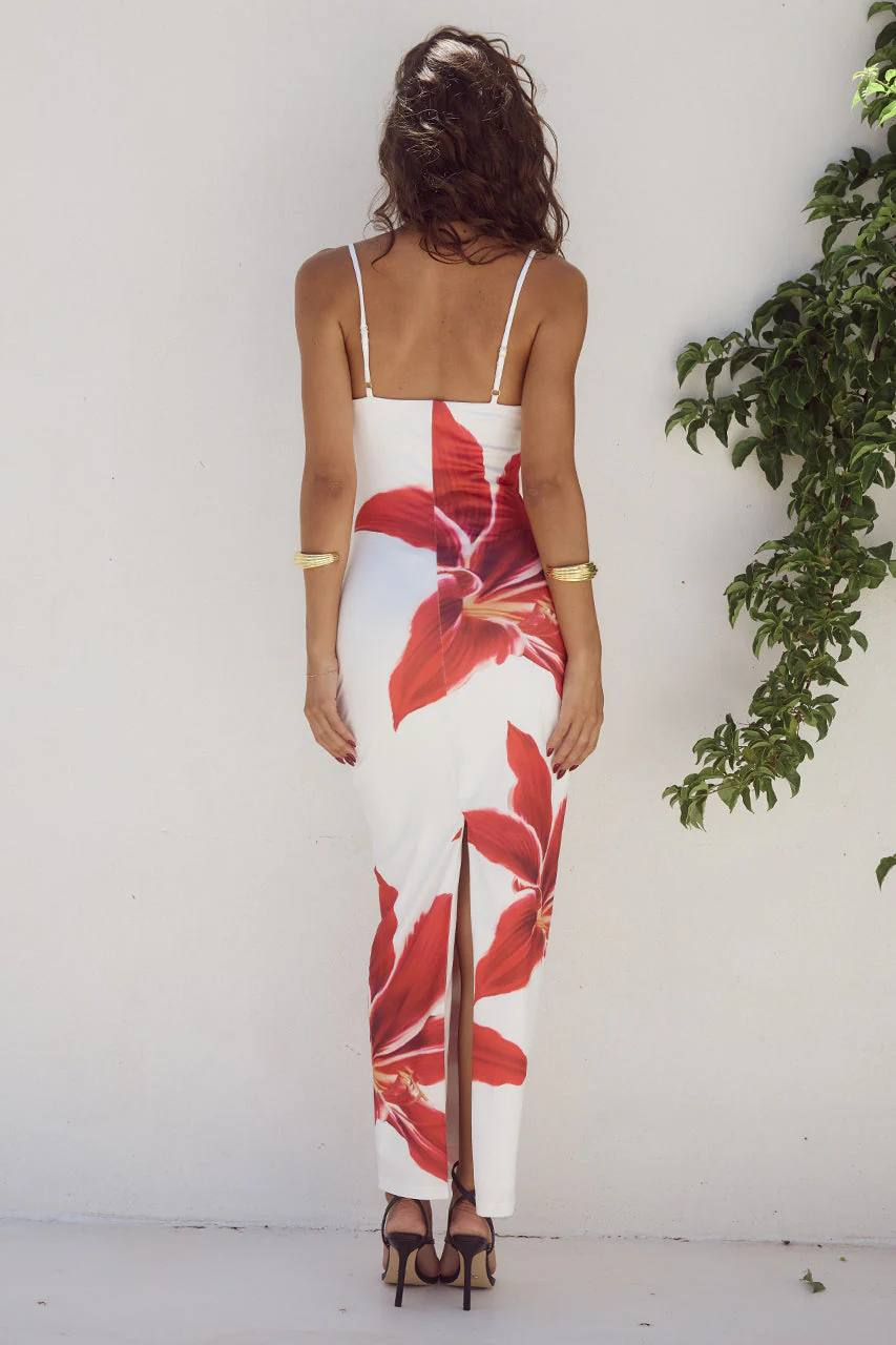 Women's Dress - Maxi Length - Slim Fit - Spaghetti Straps - Lightweight Elegant Style - Image 2