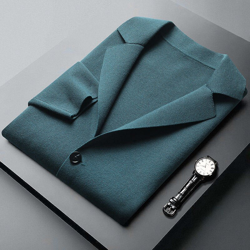 Cotton Cardigan With Fold-Over Collar - Image 3