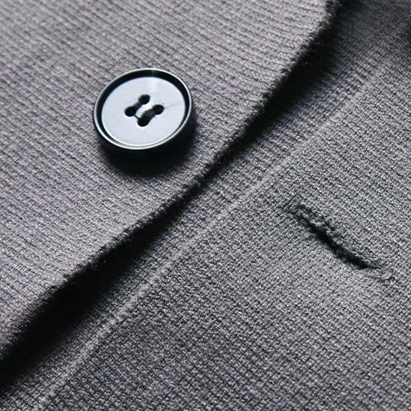Cotton Cardigan With Fold-Over Collar - Image 7
