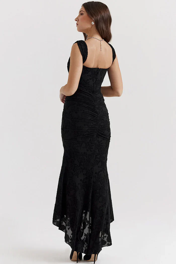 Ladies Evening Dress - Lace - Off Shoulder - Asymmetrical Hem - Tailored Fit - Image 13