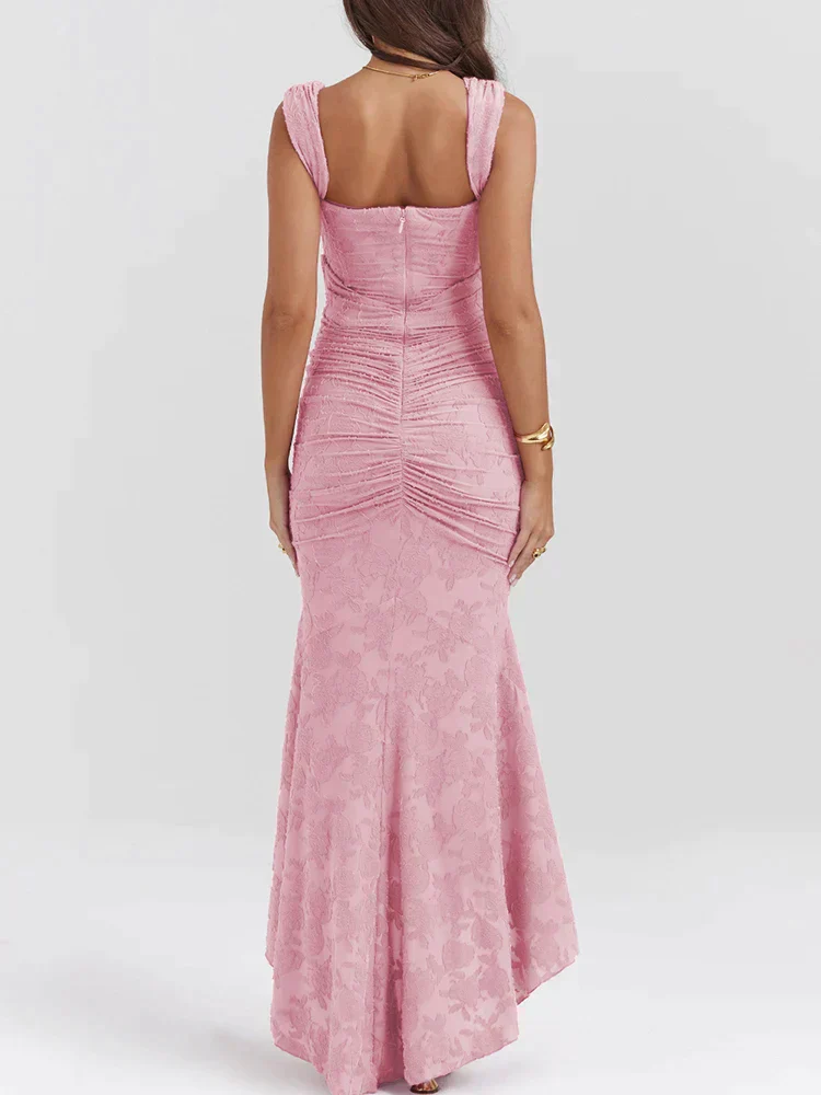 Ladies Evening Dress - Lace - Off Shoulder - Asymmetrical Hem - Tailored Fit - Image 4