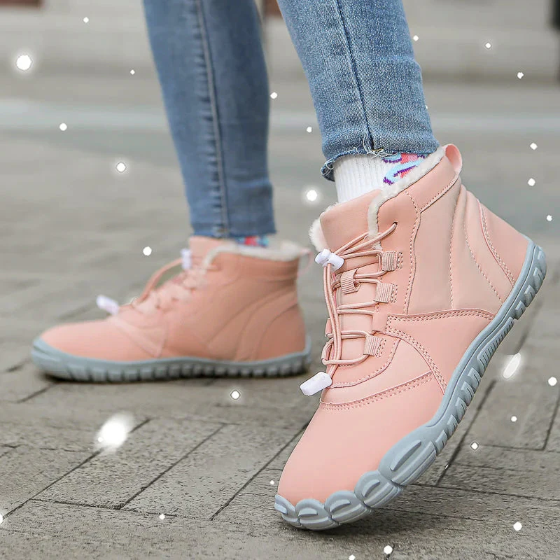 Amelia Ankle-Length Ankle Boots | Warm Lined Lug Sole Ankle Boots - Image 4