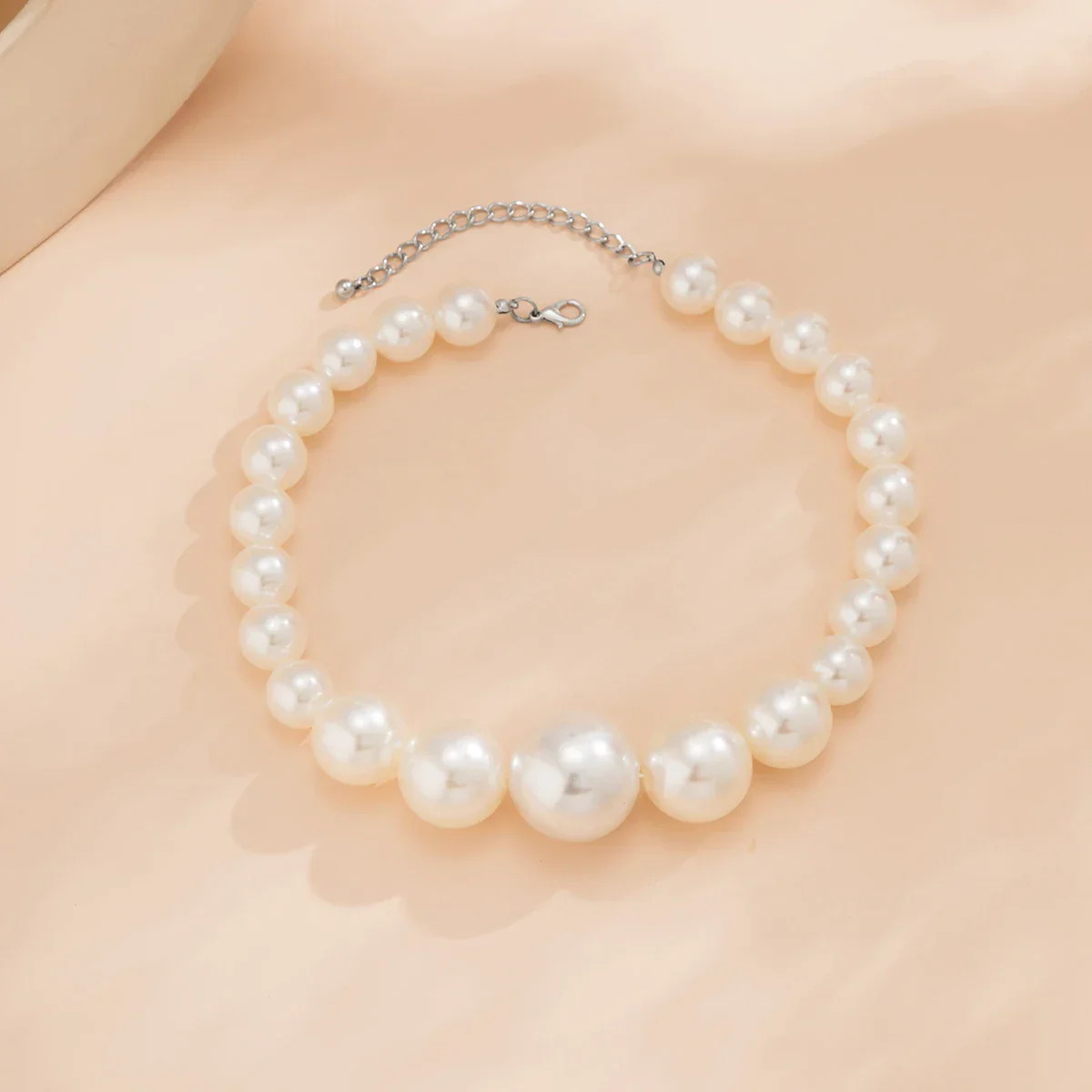Amelia Choker Necklace And Drop Earrings Jewelry Set | Pearl Bead Jewelry Set - Image 8