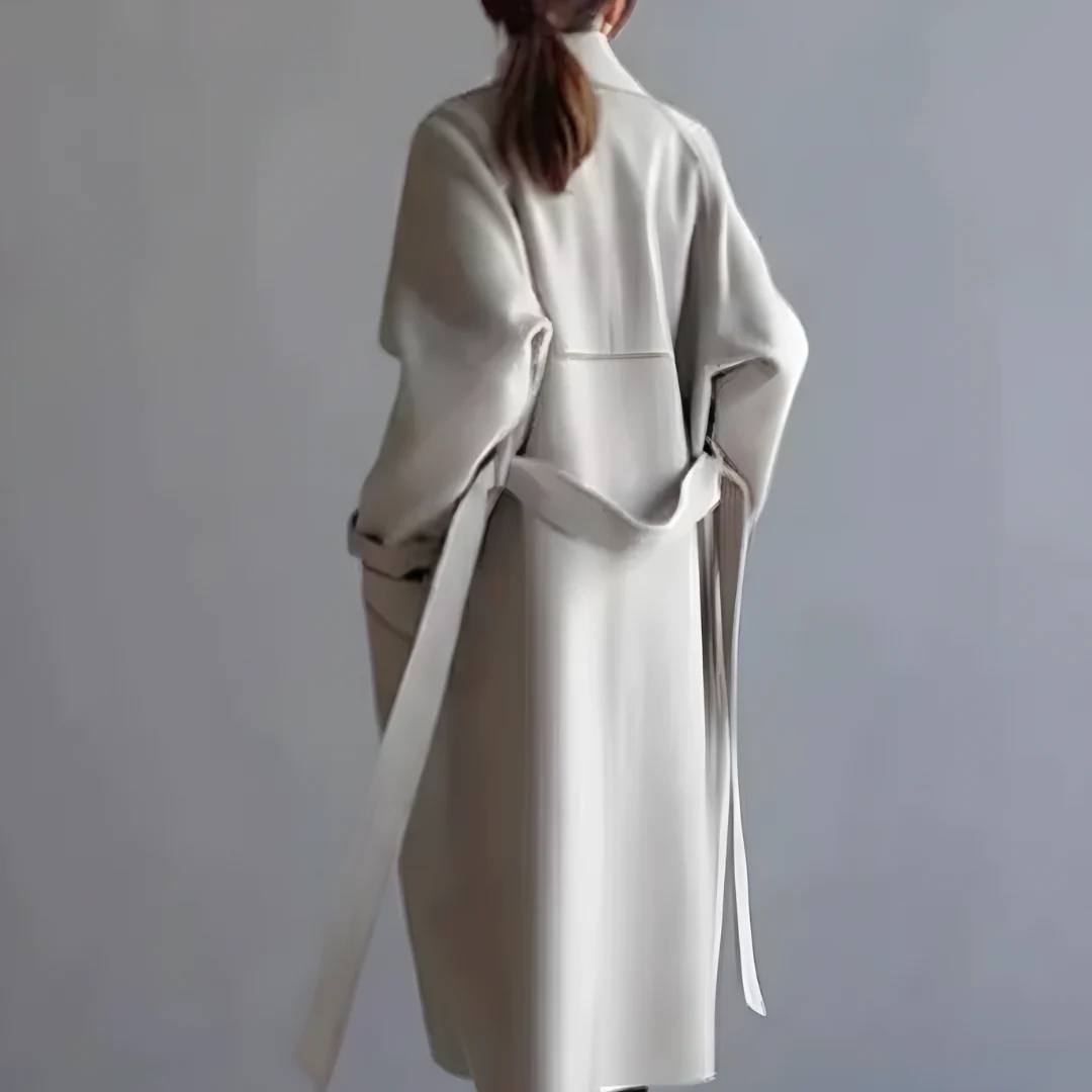 Amelia Oversized Coat | Double-Breasted Belted Overcoat - Image 3