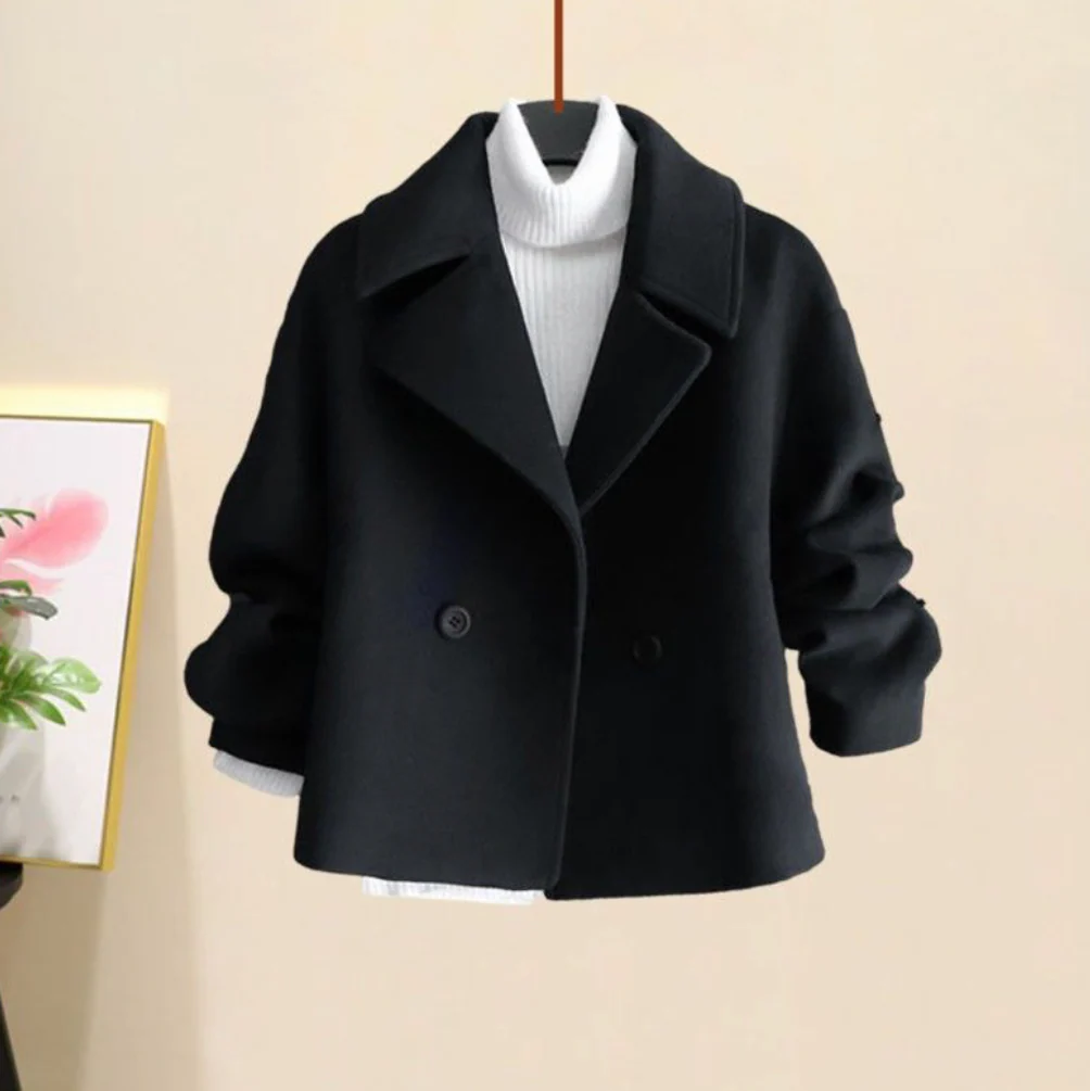 Women's Coat – Double-Breasted Peacoat – Wool Blend – Tailored Fit – Classic Design - Image 13