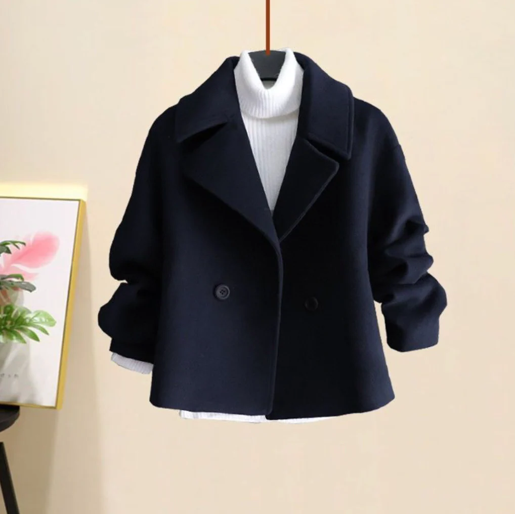 Women's Coat – Double-Breasted Peacoat – Wool Blend – Tailored Fit – Classic Design - Image 14