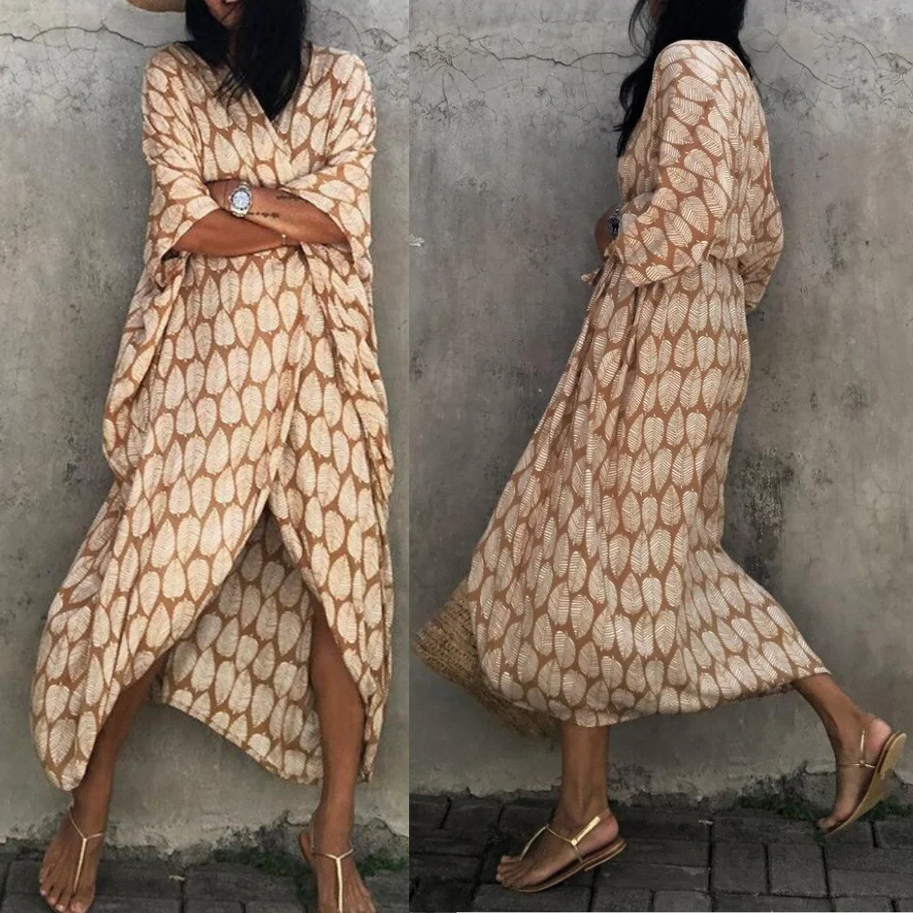 Women's Kimono Cover-Up - Airy Fit - Tie-Dye Design - Open Front - Image 12