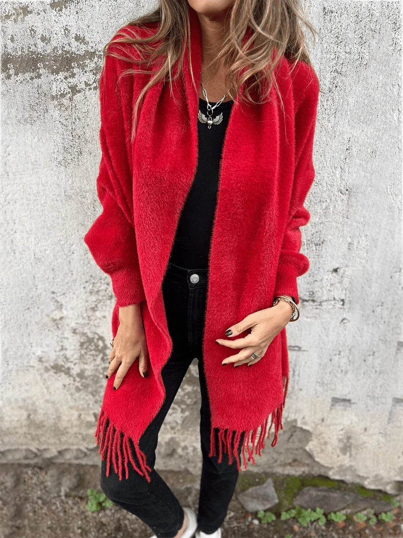 Luna - comfortable long wrap sweater - Image 5