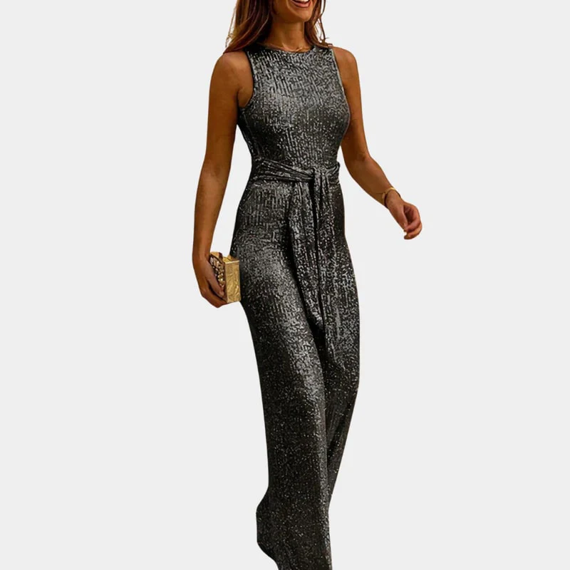 Ladies Maxi Dress – Sleeveless – Shiny Sequins – Elegant Fit – Gala Style - Image 5