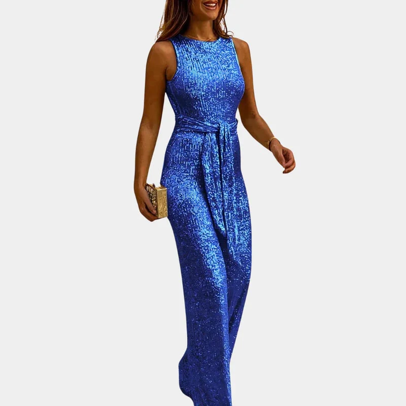 Ladies Maxi Dress – Sleeveless – Shiny Sequins – Elegant Fit – Gala Style - Image 6