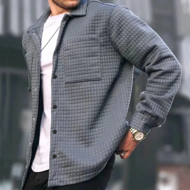 Men's Overshirt Jacket – Padded – Relaxed Fit – Button Closure – Casual Style - Image 2