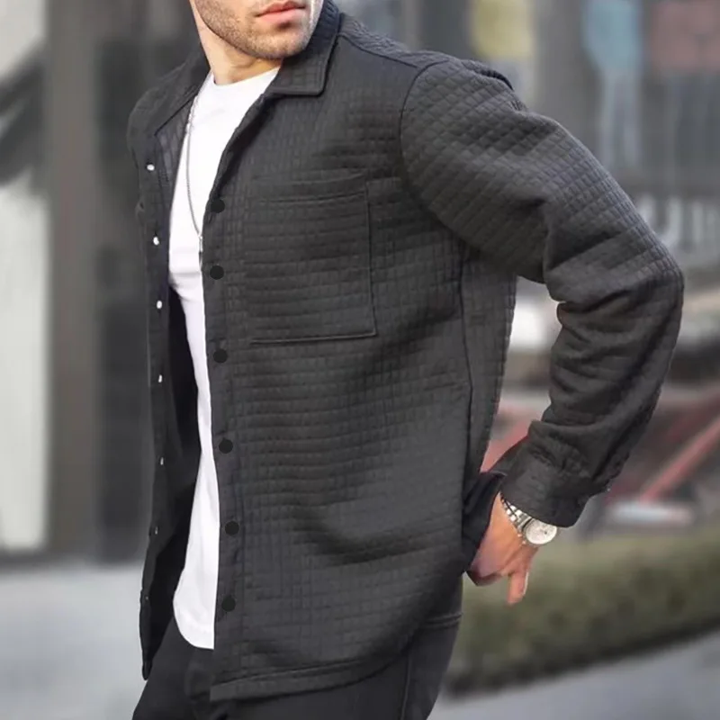 Men's Overshirt Jacket – Padded – Relaxed Fit – Button Closure – Casual Style - Image 3