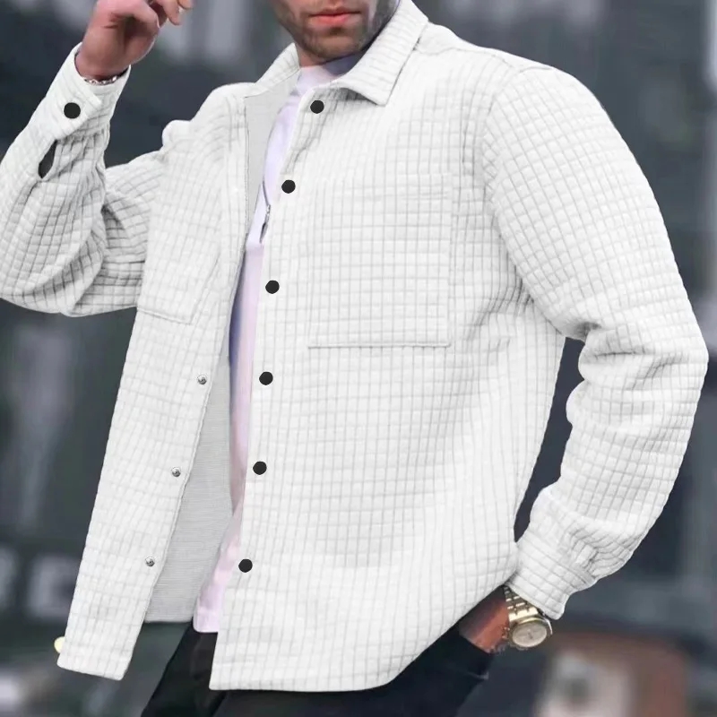Men's Overshirt Jacket – Padded – Relaxed Fit – Button Closure – Casual Style - Image 4