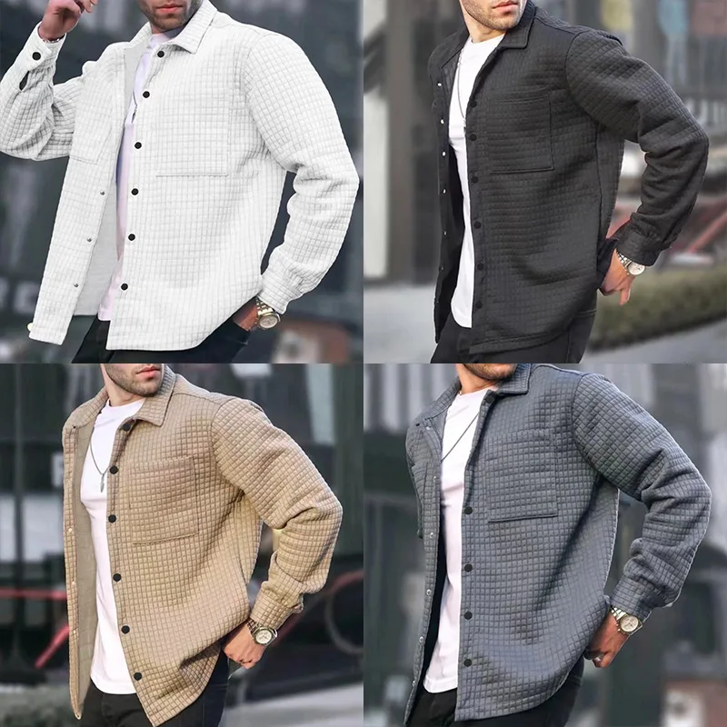 Men's Overshirt Jacket – Padded – Relaxed Fit – Button Closure – Casual Style - Image 5