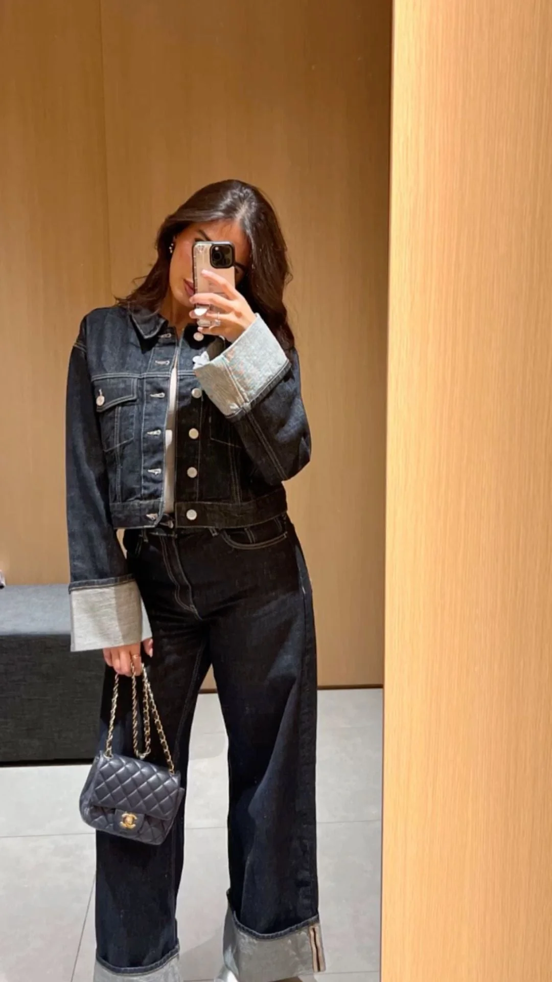 Women's Denim Set – Trucker Jacket & High Waist Wide Leg Jeans – Relaxed Fit - Image 5