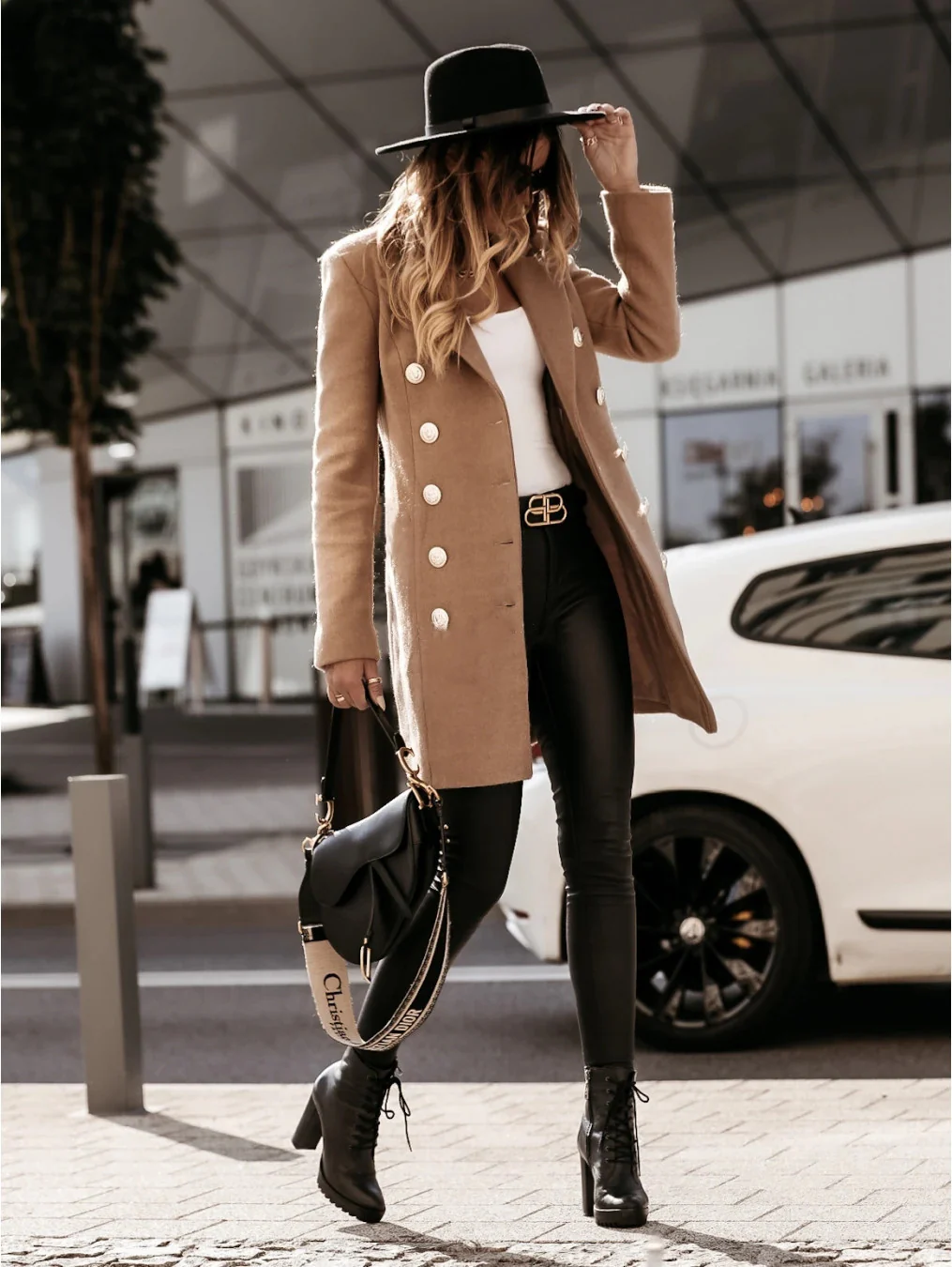 Ladies Coat – Double-Breasted – Tailored Model – With Metal Buttons – Long Sleeves - Image 6