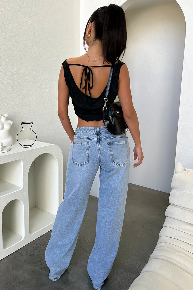 Women's Jeans – High Waist – Straight Leg – Five Pockets – Comfort Fit Casual Wear - Image 2