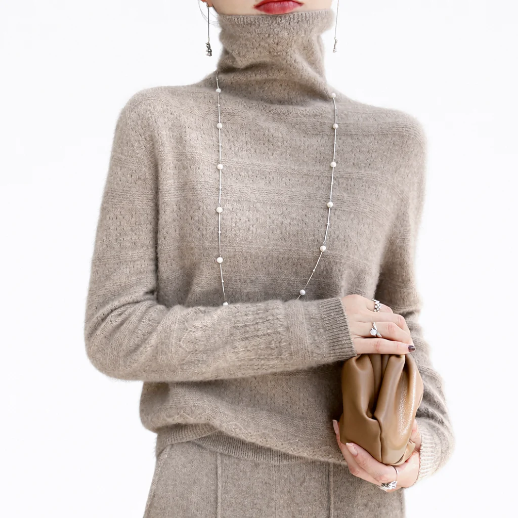 Women's Soft Turtleneck Sweater – Fine Knit – Cozy Feel – Slim Relaxed Fit - Image 2