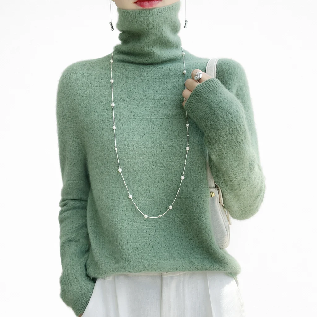 Women's Soft Turtleneck Sweater – Fine Knit – Cozy Feel – Slim Relaxed Fit - Image 4