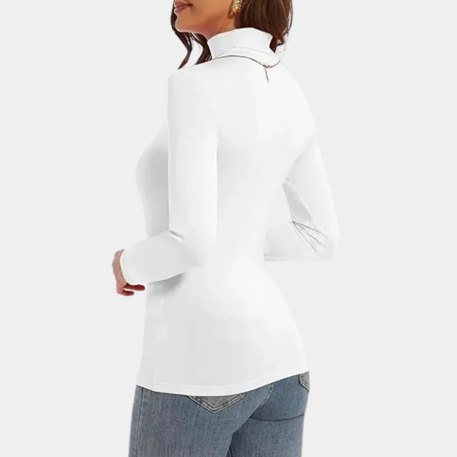 Ladies Turtleneck Top – Slim Fit – Long Sleeve – Comfort Stretch – Elegant Base Layer - Image 5