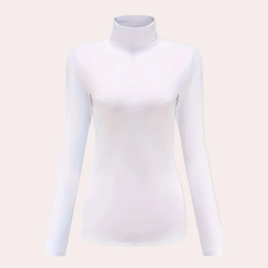 Ladies Turtleneck Top – Slim Fit – Long Sleeve – Comfort Stretch – Elegant Base Layer - Image 6