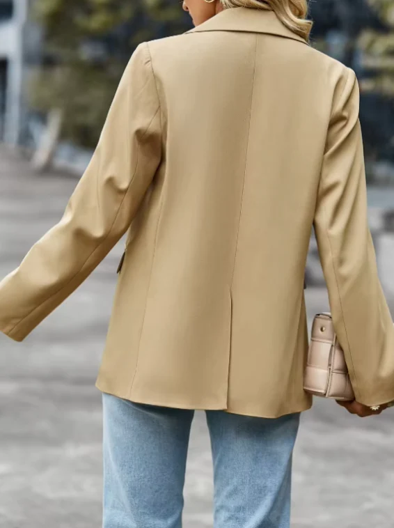 Women's Blazer - Tailored Fit - Classic Lapels - Hip Length - Formal Look - Image 4
