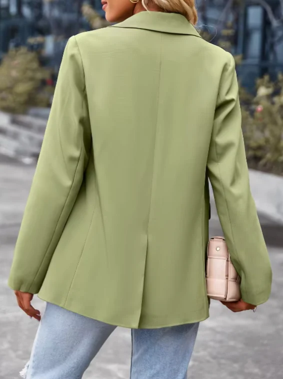 Women's Blazer - Tailored Fit - Classic Lapels - Hip Length - Formal Look - Image 6