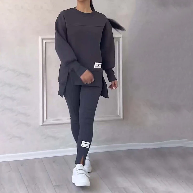 Ladies Loungewear Set – Oversized Sweatshirt & Slim Fit Legging – Casual Comfort - Image 4