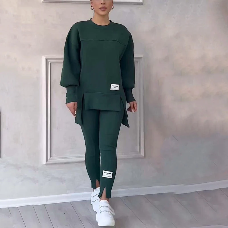 Ladies Loungewear Set – Oversized Sweatshirt & Slim Fit Legging – Casual Comfort - Image 5