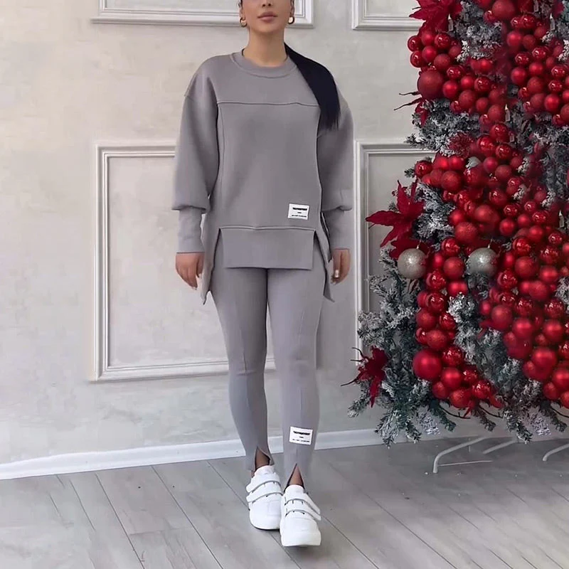Ladies Loungewear Set – Oversized Sweatshirt & Slim Fit Legging – Casual Comfort - Image 6