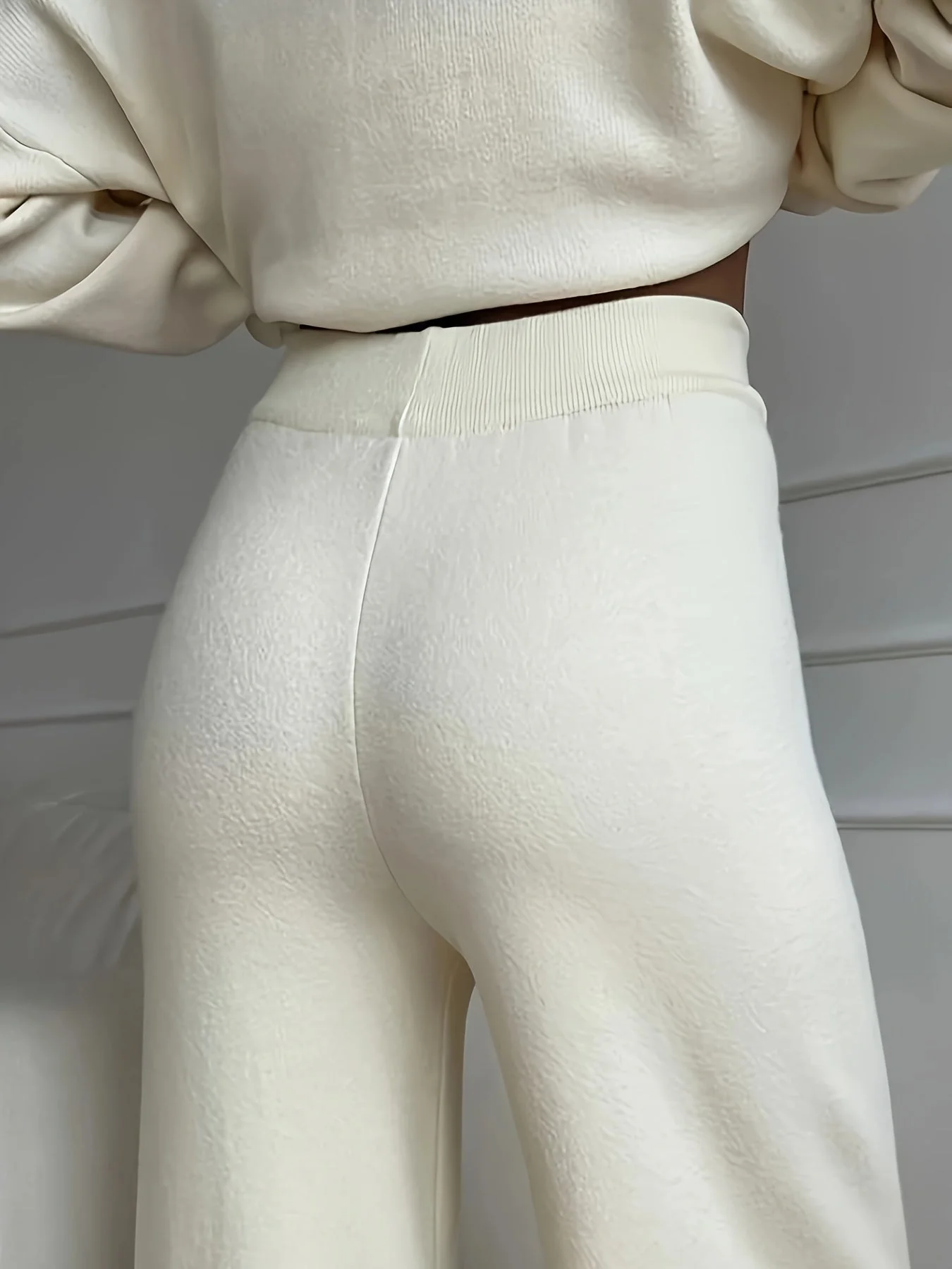 Women's Turtleneck Sweater - Soft Knit Fabric - Relaxed Fit - Long Sleeves Ribbed Cuffs - Image 4