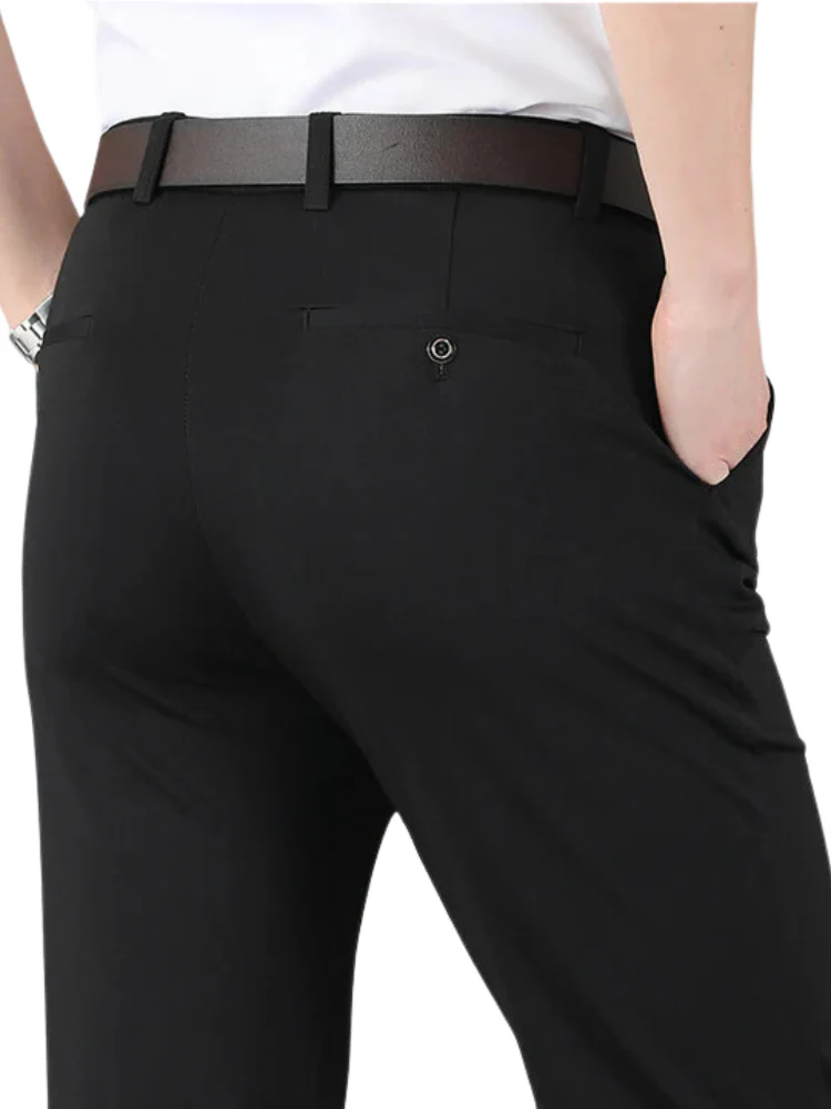 Men's Chino Pants - Slim Fit - Tailored Look - With Stretch - Formal Style - Image 10