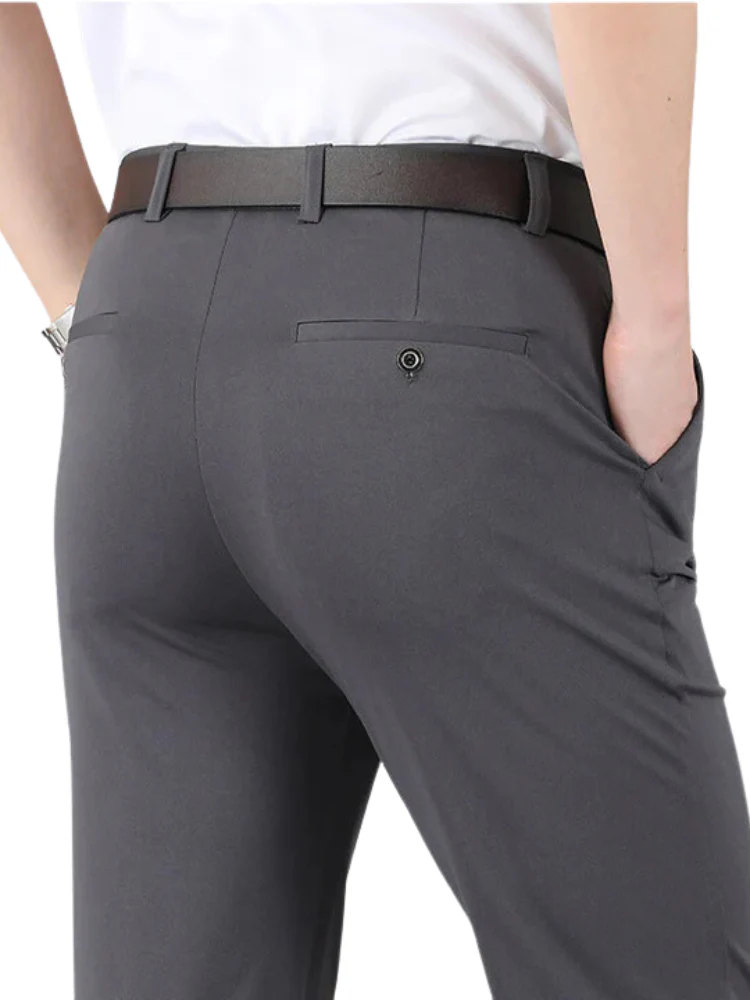 Men's Chino Pants - Slim Fit - Tailored Look - With Stretch - Formal Style - Image 2