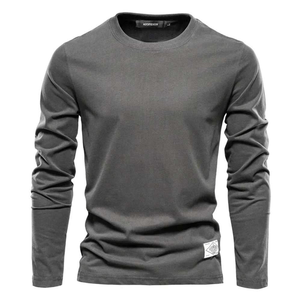 Men's Longsleeve T-shirt – Regular Fit – Round Neck – Soft Breathable Cotton - Image 12