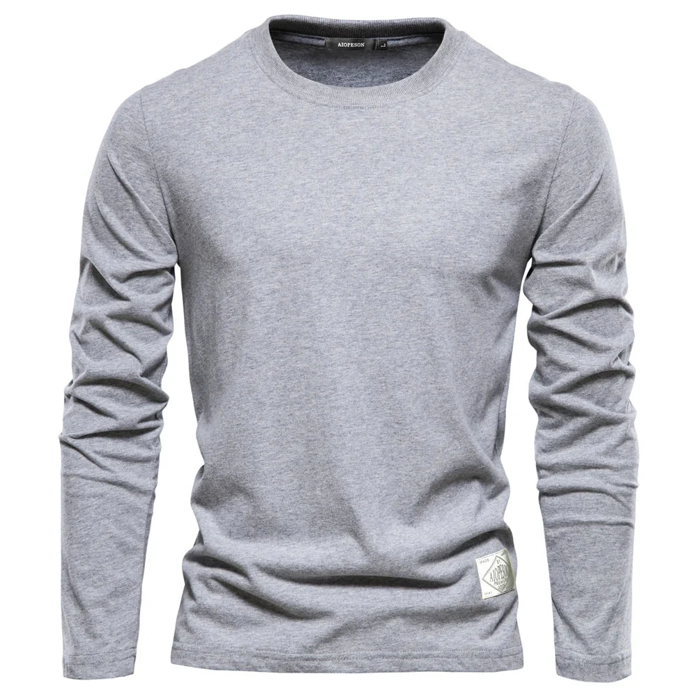 Men's Longsleeve T-shirt – Regular Fit – Round Neck – Soft Breathable Cotton - Image 2