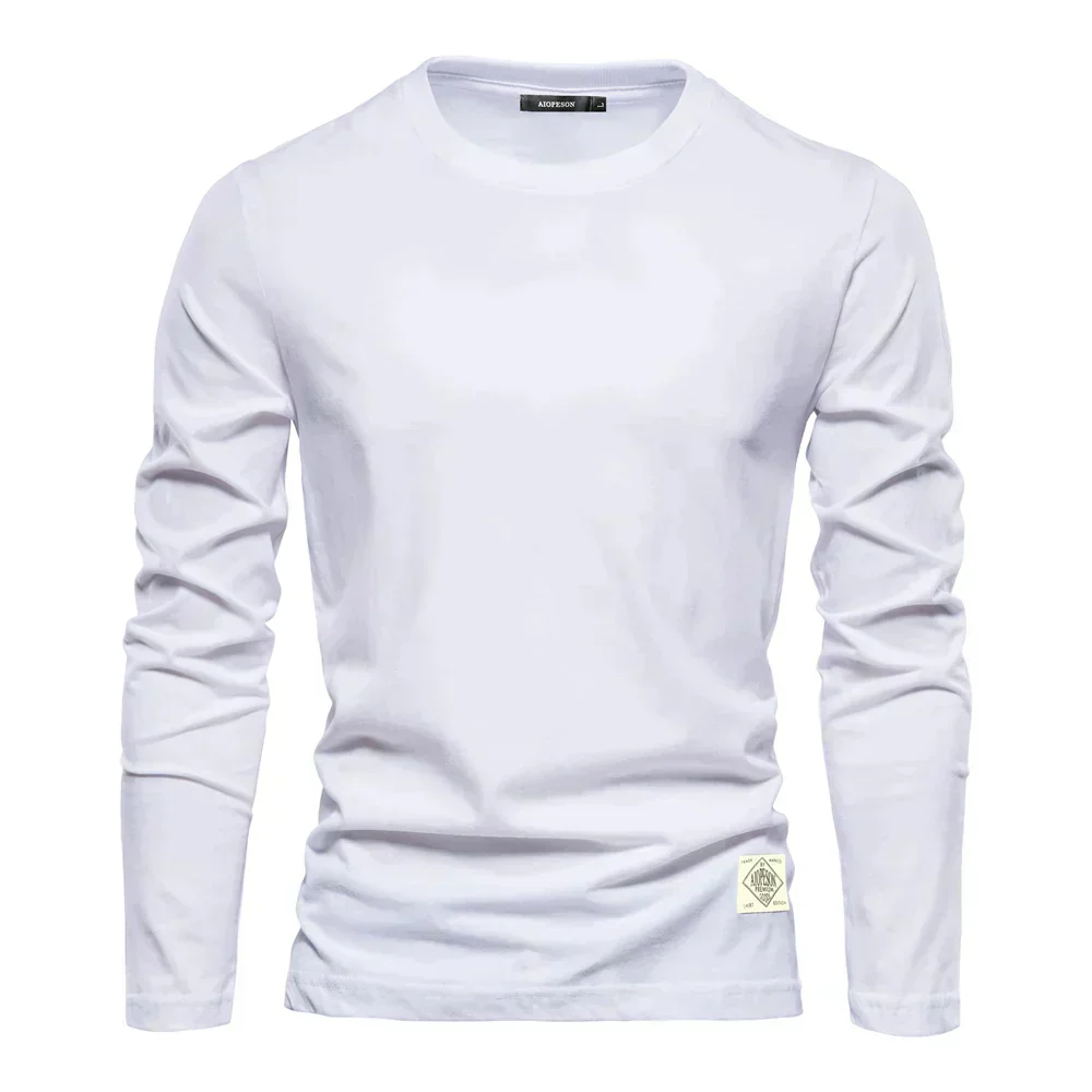 Men's Longsleeve T-shirt – Regular Fit – Round Neck – Soft Breathable Cotton - Image 3