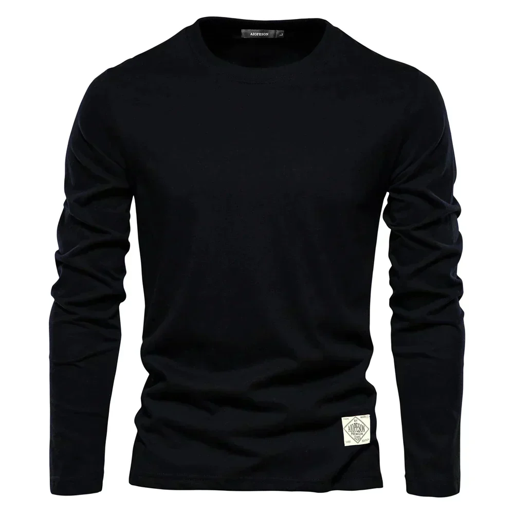 Men's Longsleeve T-shirt – Regular Fit – Round Neck – Soft Breathable Cotton - Image 4