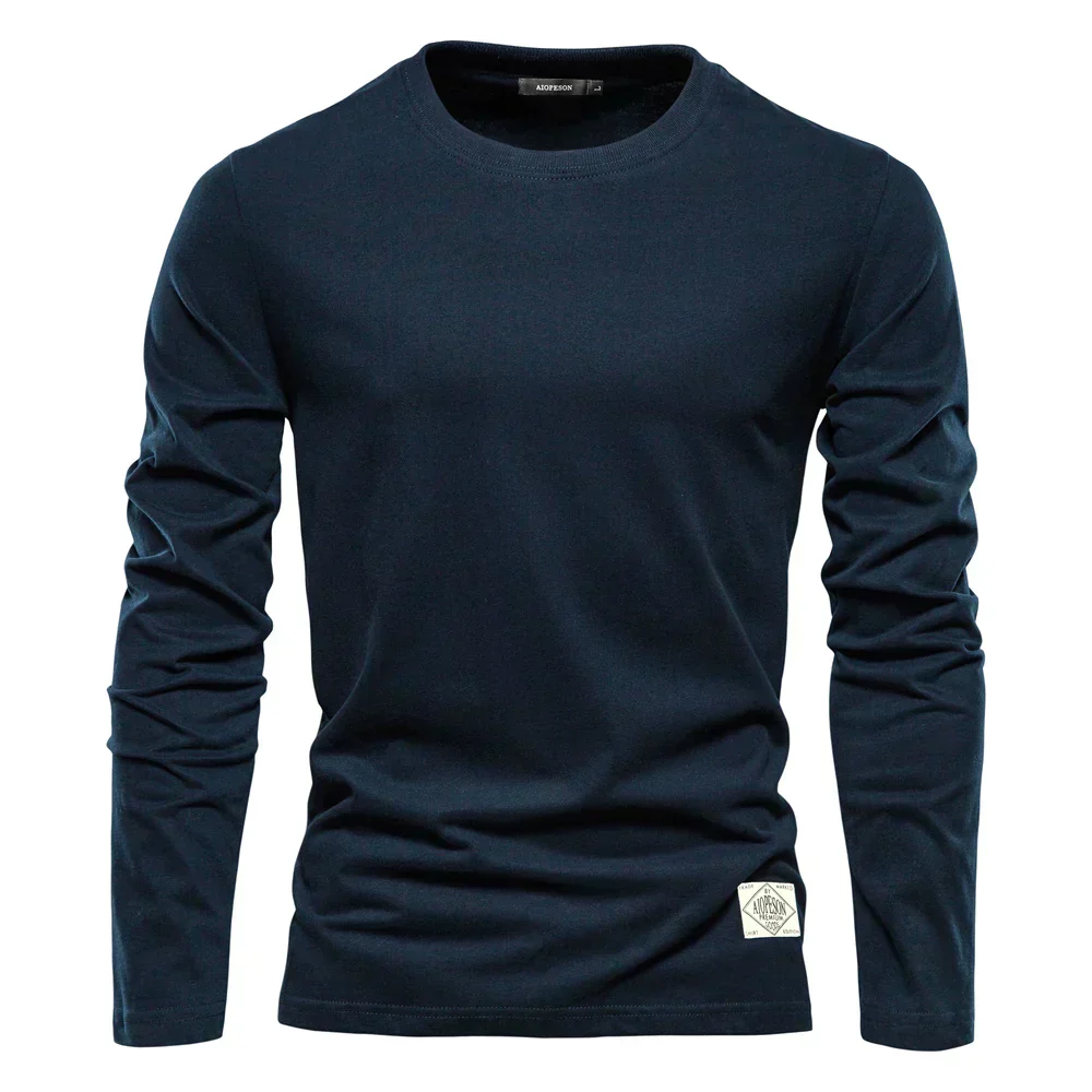 Men's Longsleeve T-shirt – Regular Fit – Round Neck – Soft Breathable Cotton - Image 5
