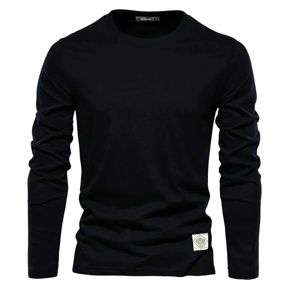Men's Longsleeve T-shirt – Regular Fit – Round Neck – Soft Breathable Cotton - Image 7