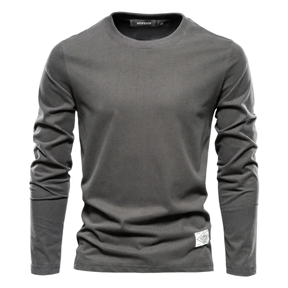 Men's Longsleeve T-shirt – Regular Fit – Round Neck – Soft Breathable Cotton - Image 8