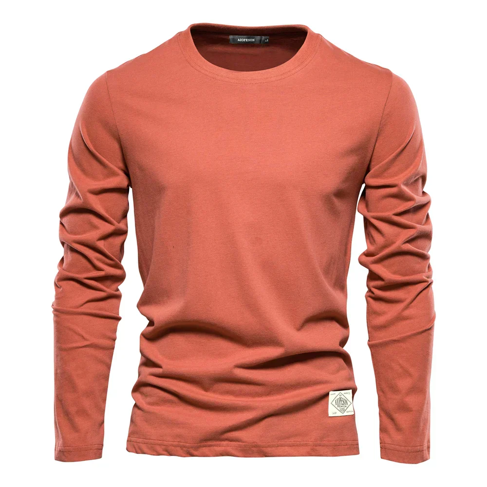 Men's Longsleeve T-shirt – Regular Fit – Round Neck – Soft Breathable Cotton - Image 9
