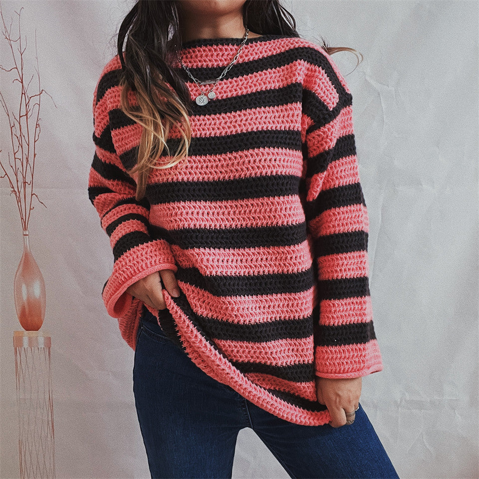 Women's Sweater – Oversized Knit – Soft Fabric – Round Neck – Casual Fit - Image 5