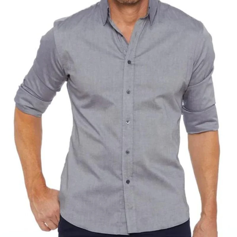 Men's Shirt – Tailored Fit – Long Sleeve – Breathable Cotton – Casual/Formal - Image 11