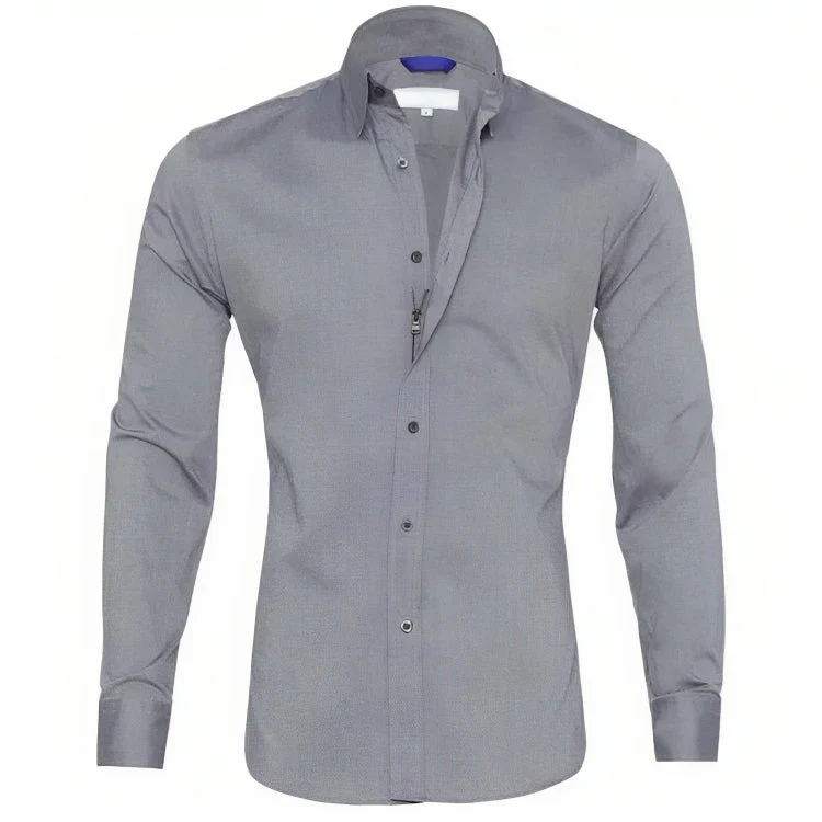 Men's Shirt – Tailored Fit – Long Sleeve – Breathable Cotton – Casual/Formal - Image 13