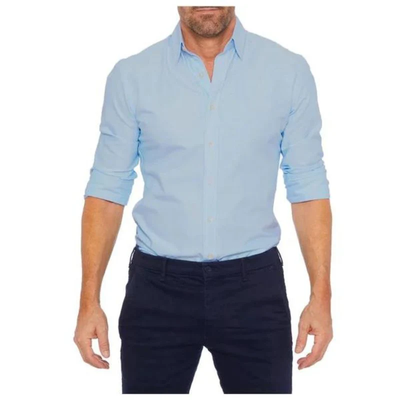 Men's Shirt – Tailored Fit – Long Sleeve – Breathable Cotton – Casual/Formal - Image 16