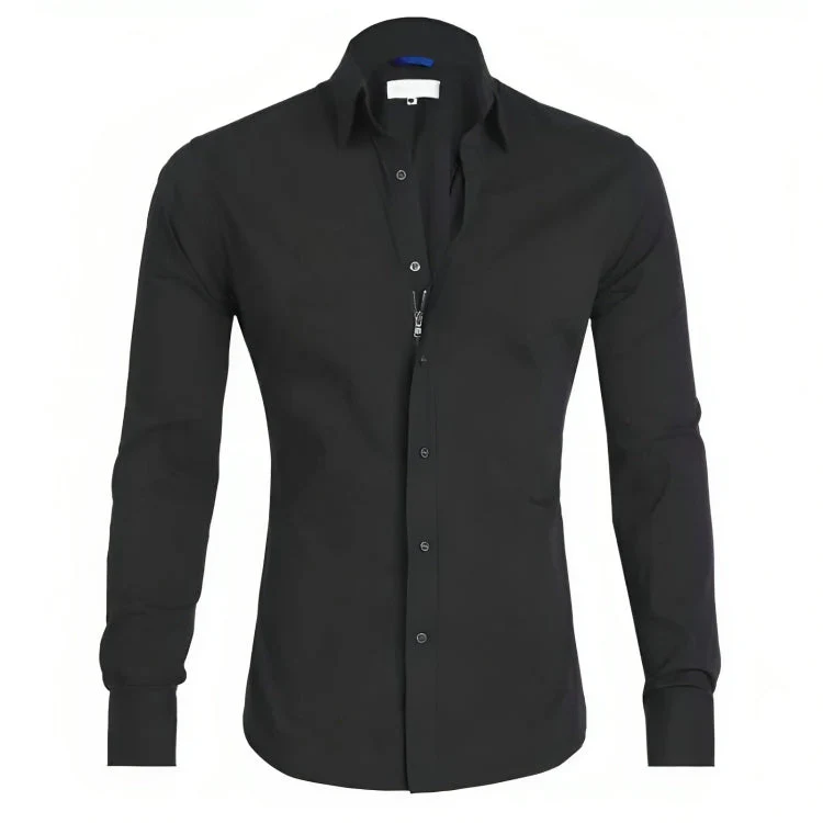 Men's Shirt – Tailored Fit – Long Sleeve – Breathable Cotton – Casual/Formal - Image 3
