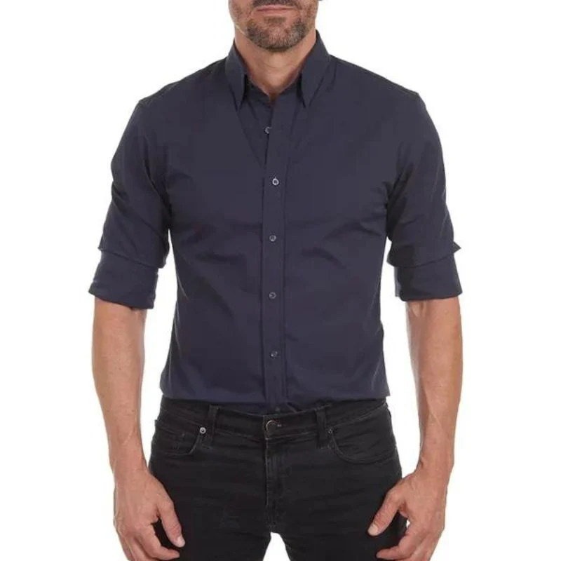 Men's Shirt – Tailored Fit – Long Sleeve – Breathable Cotton – Casual/Formal - Image 4