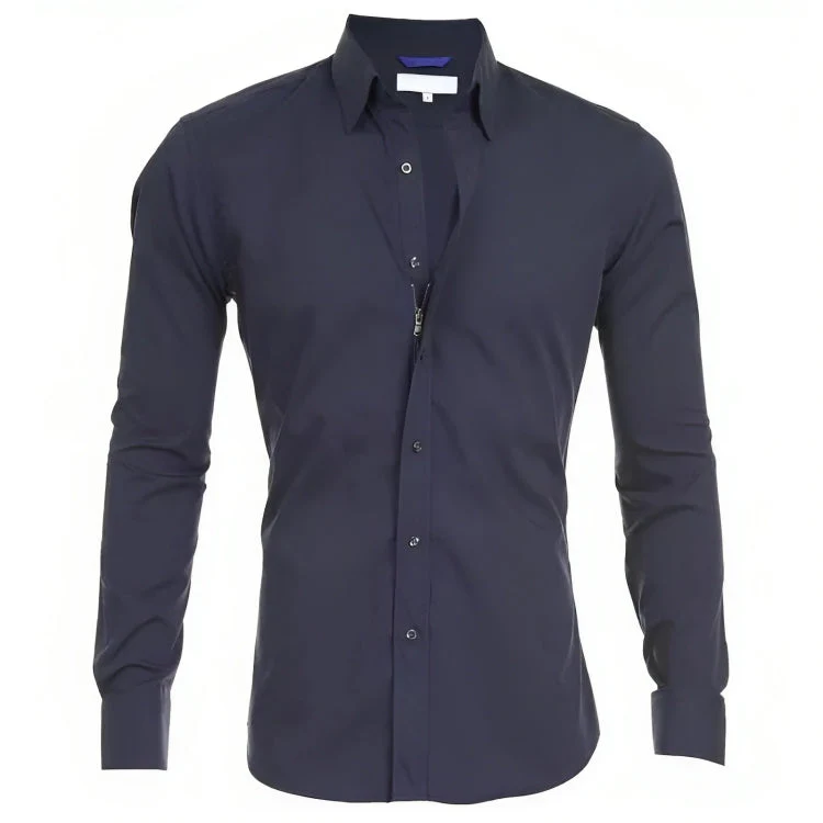 Men's Shirt – Tailored Fit – Long Sleeve – Breathable Cotton – Casual/Formal - Image 6