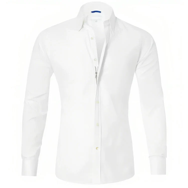 Men's Shirt – Tailored Fit – Long Sleeve – Breathable Cotton – Casual/Formal - Image 9