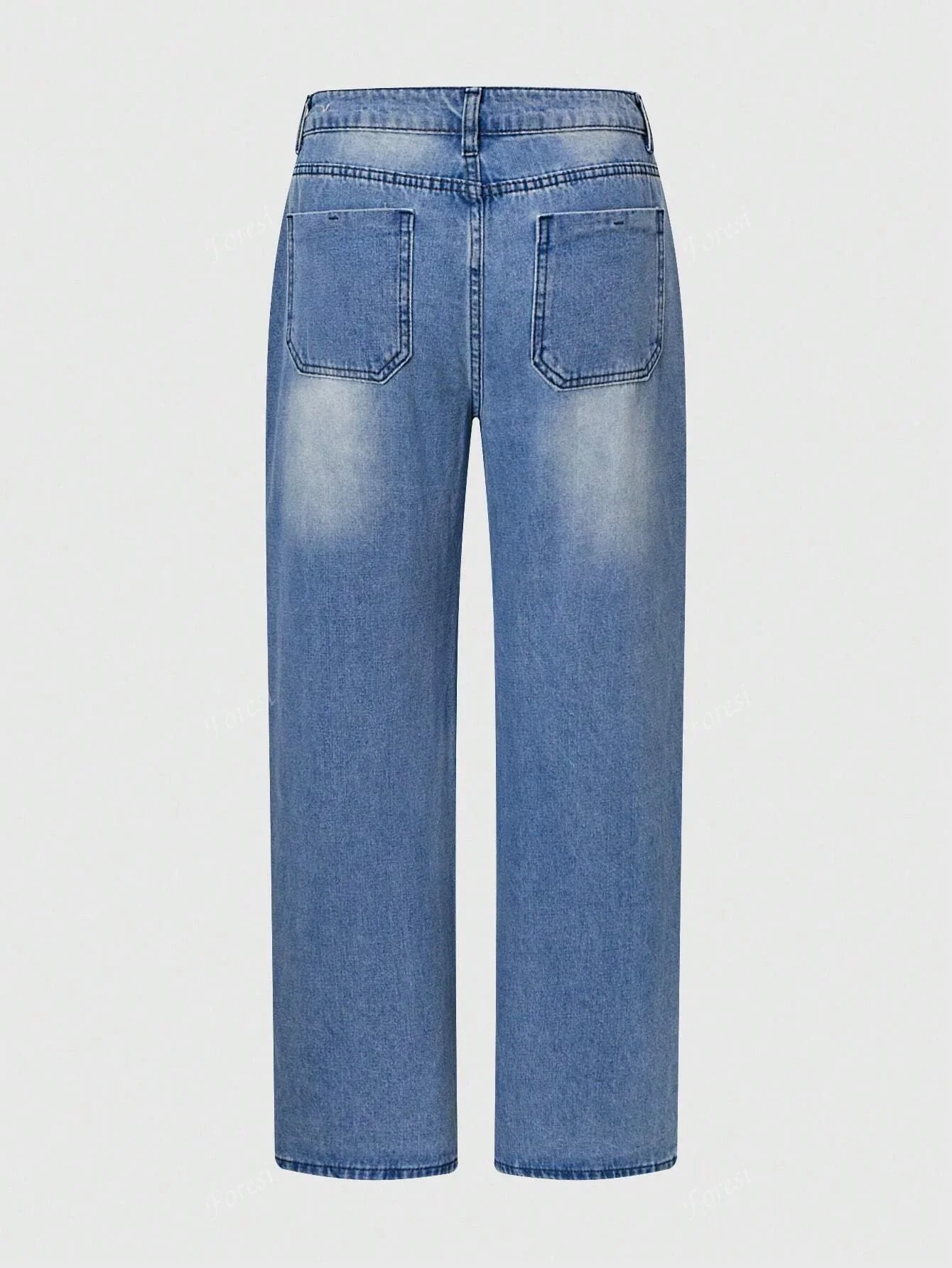 Women's Jeans - High Waist - Wide Legs - Relaxed Fit - Five-Pocket Style - Image 7
